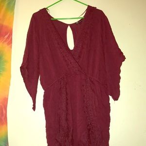 Maroon romper